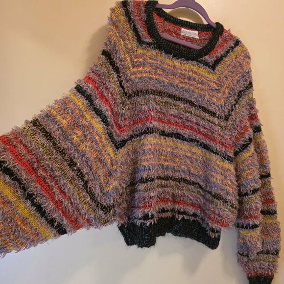 Urban Outfitters Multicolor Dolman Sleeves Sweater M - Picture 2 of 5